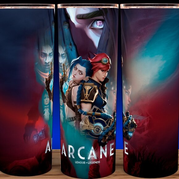 Jinx and Vi Arcane League of Legends Anime Collection Cup Mug Tumbler - Picture 1 of 3